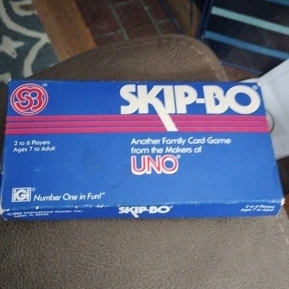 1982 Skip-Bo card game